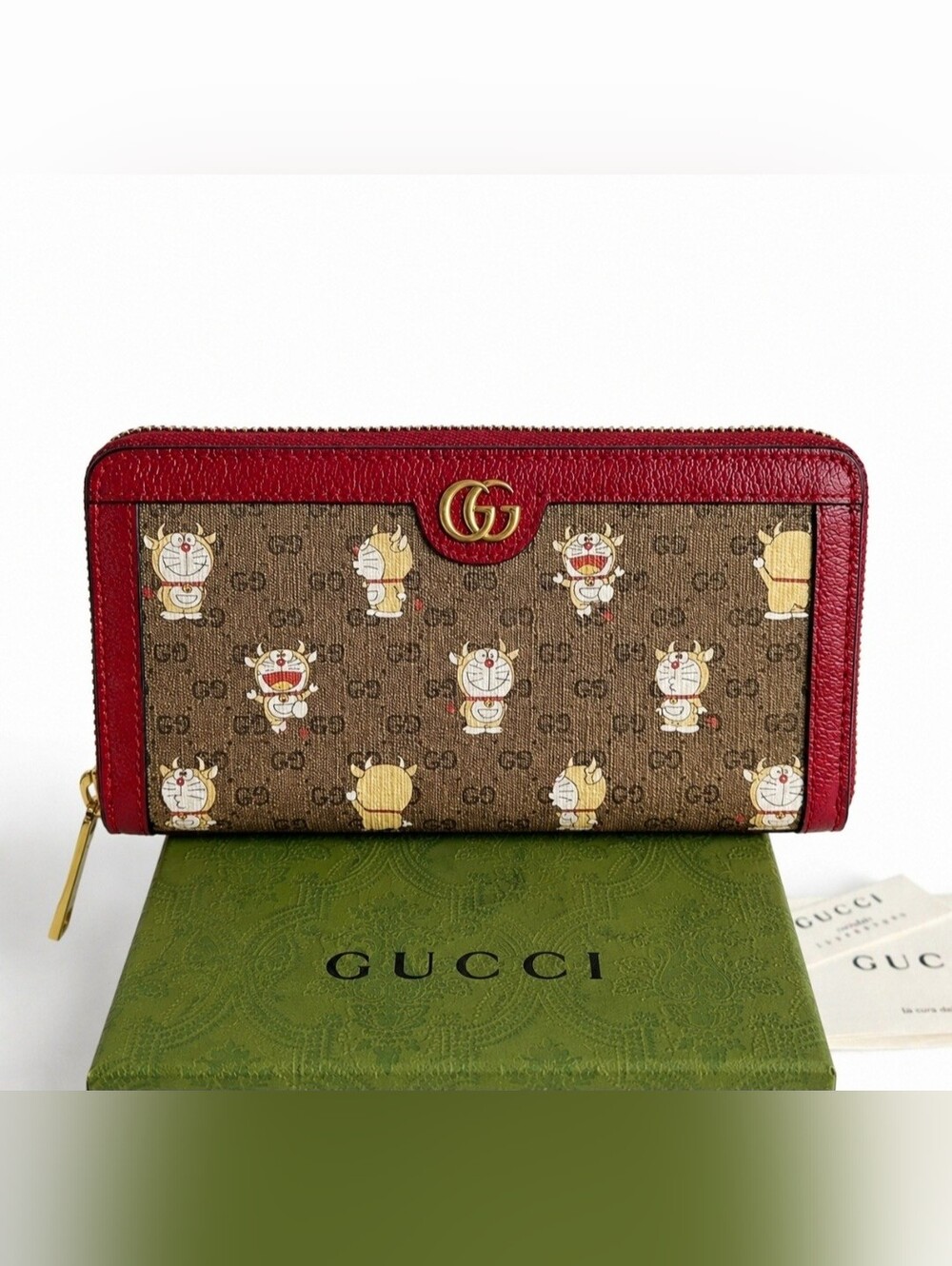 Gucci x Doraemon Limited Edition Long Zippy Wallet